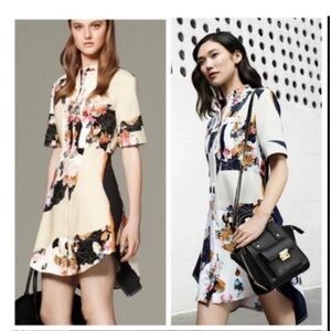 3.1 Phillip Lim for Target Floral Print Shift Dress Short Sleeve Modern Art S